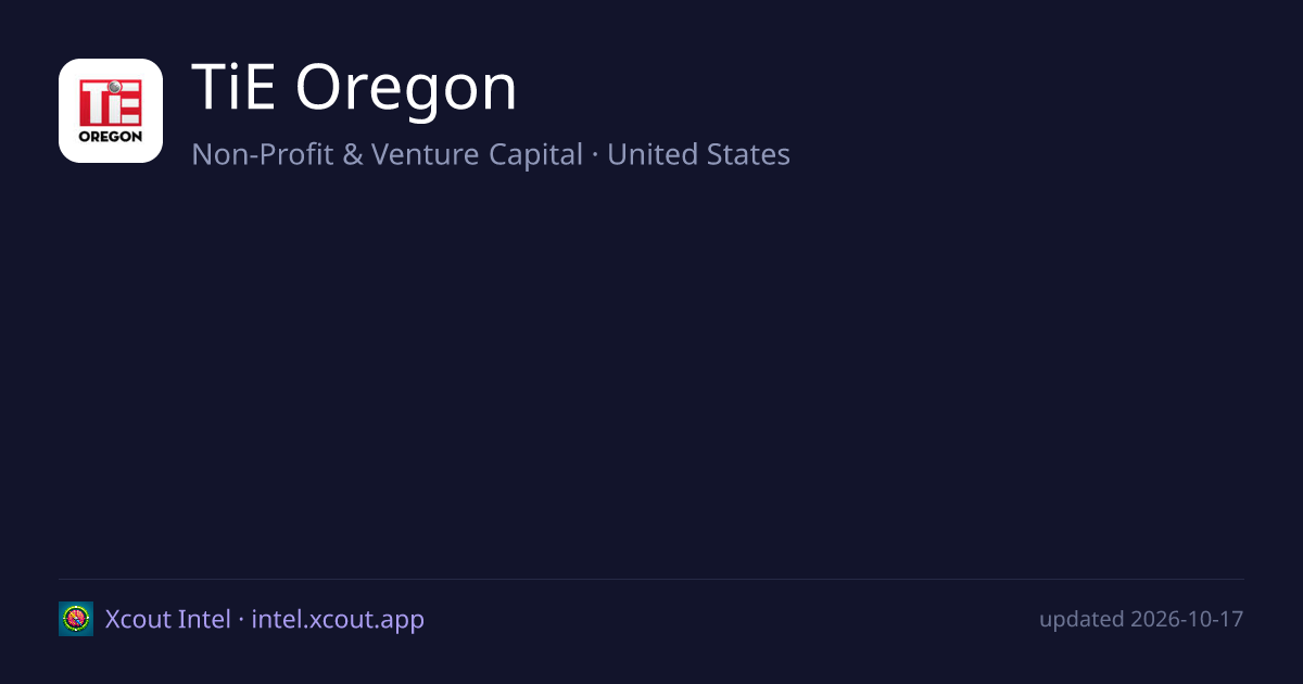 TiE Oregon — share card preview