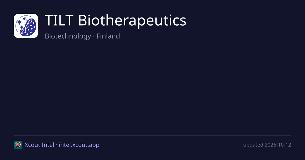 TILT Biotherapeutics — share card preview