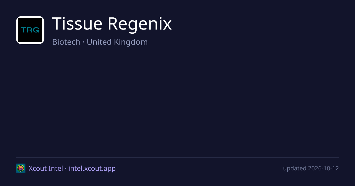 Tissue Regenix — share card preview
