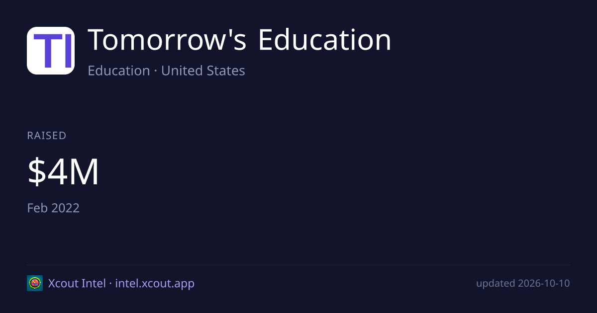 Tomorrow's Education — share card preview