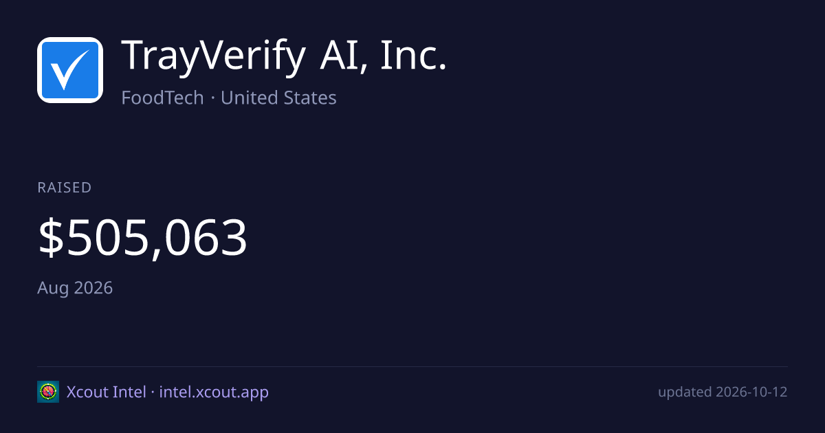 TrayVerify AI, Inc. — share card preview