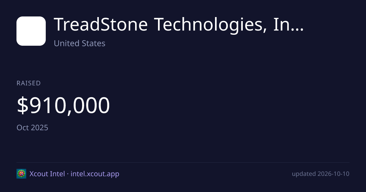 TreadStone Technologies, Inc. — share card preview
