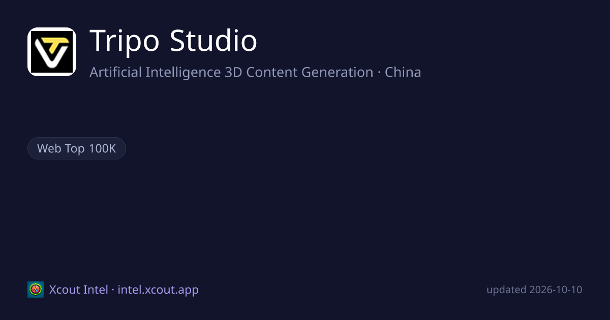 Tripo Studio — share card preview