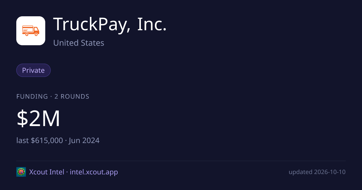 TruckPay, Inc. — share card preview