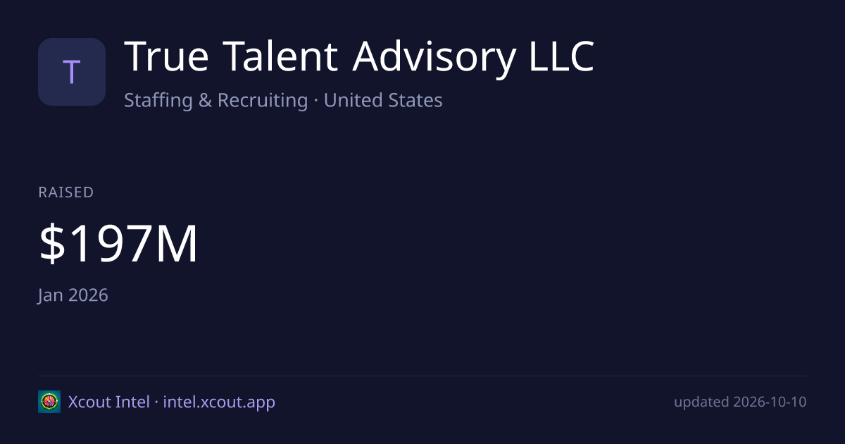 True Talent Advisory LLC — share card preview