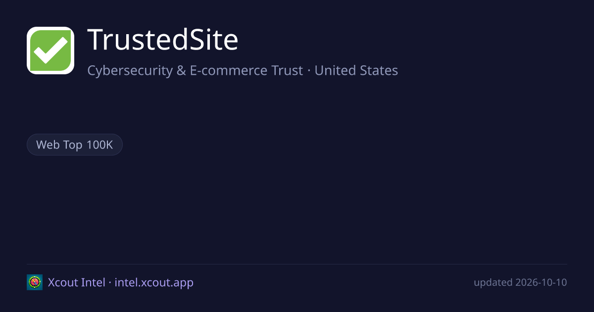 TrustedSite — share card preview