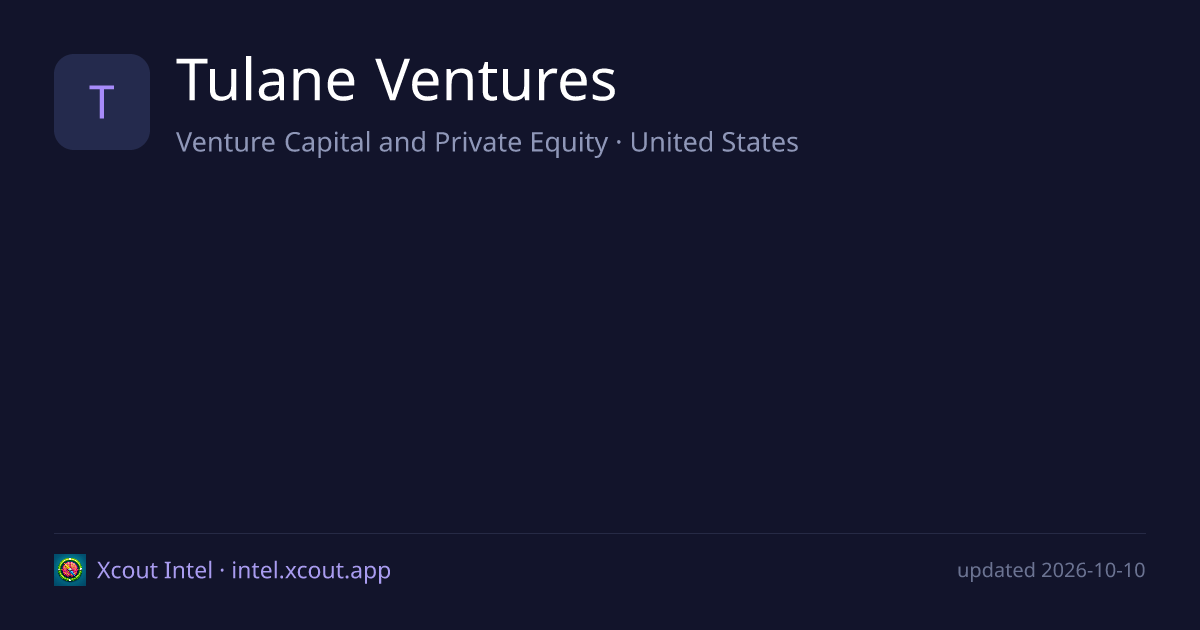 Tulane Ventures — share card preview
