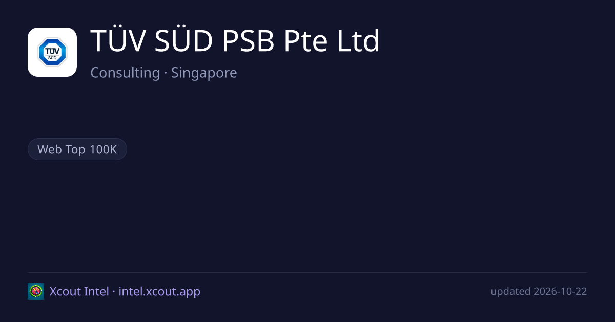TÜV SÜD PSB Pte Ltd — share card preview