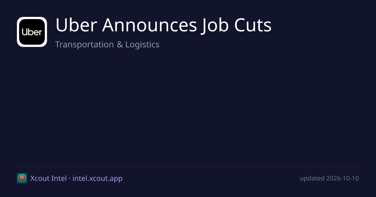 Uber Announces Job Cuts — share card preview
