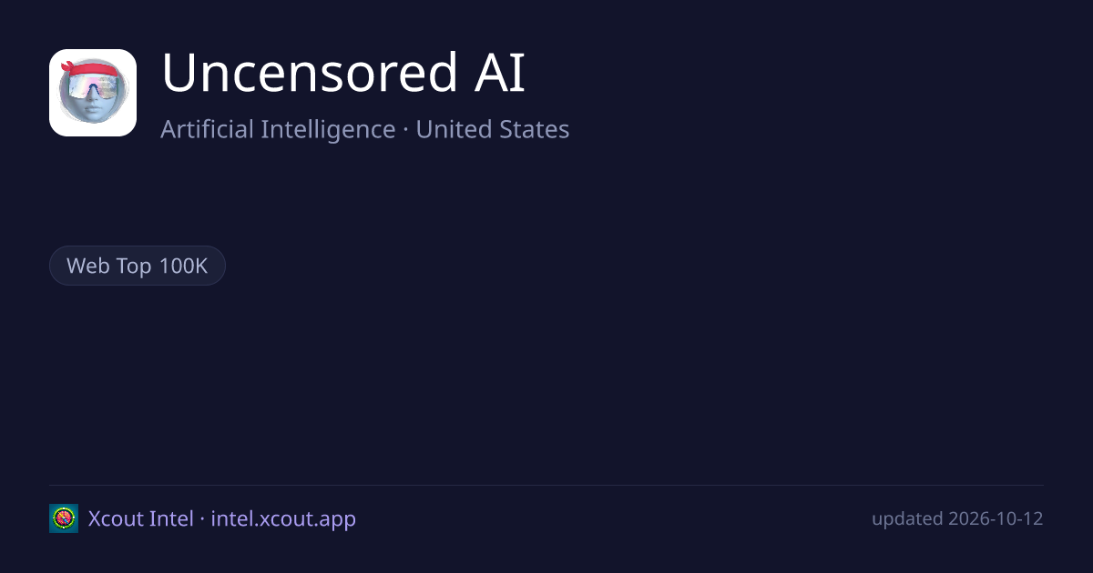 Uncensored AI — share card preview
