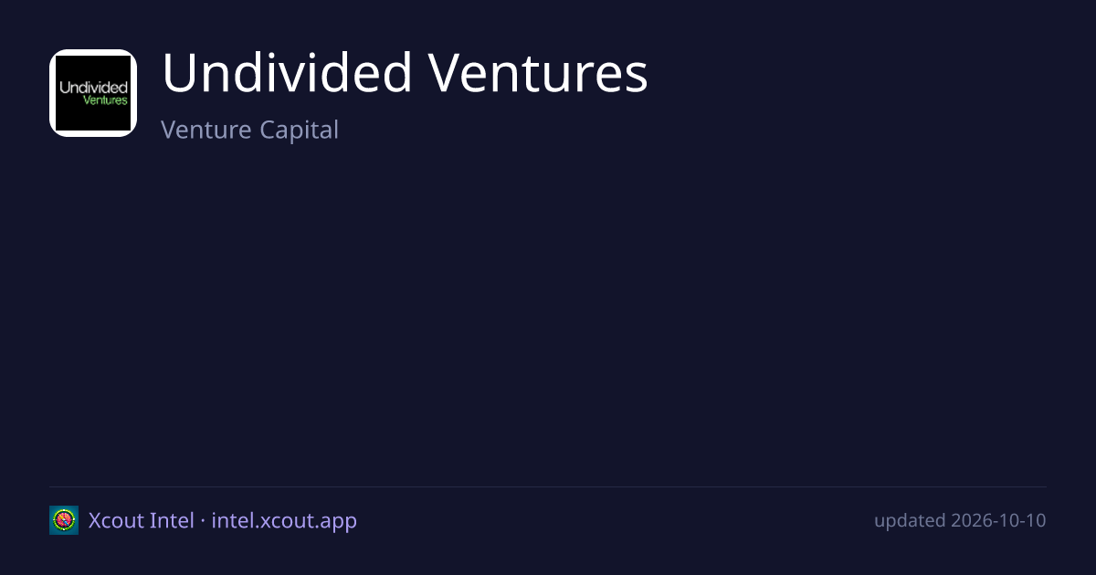 Undivided Ventures — share card preview