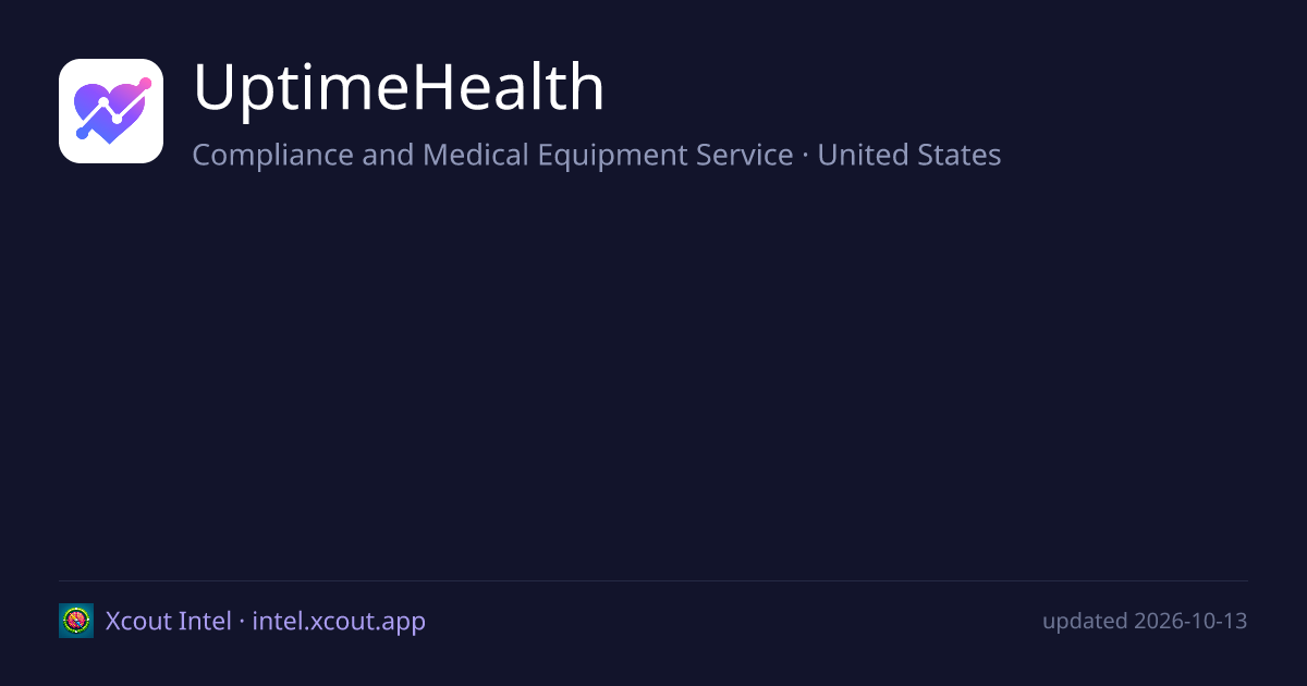 UptimeHealth — share card preview