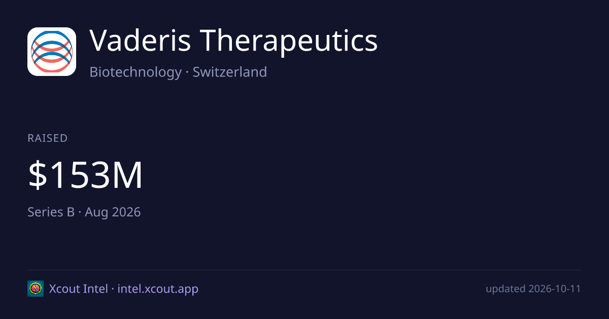 Vaderis Therapeutics — share card preview