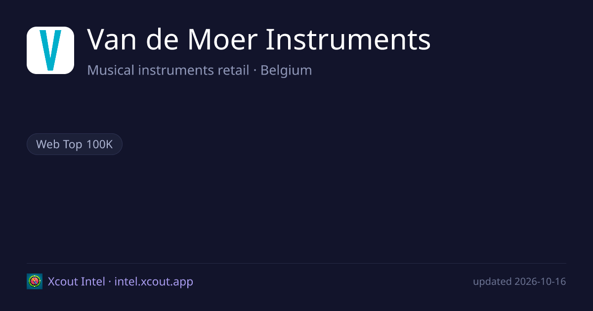 Van de Moer Instruments — share card preview
