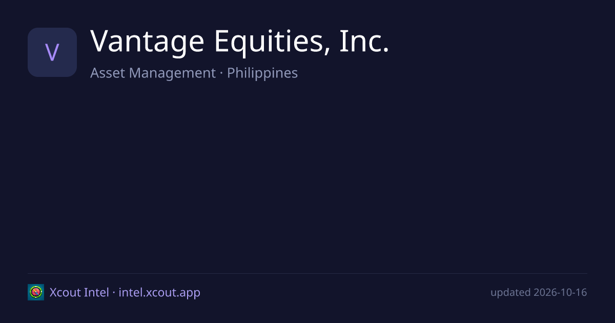 Vantage Equities, Inc. — share card preview