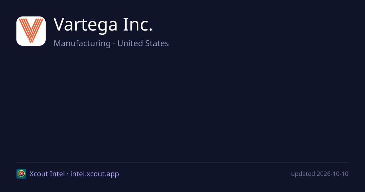 Vartega Inc. — share card preview