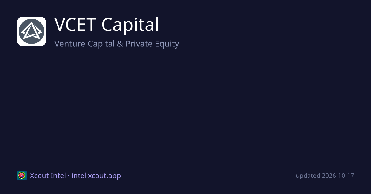 VCET Capital — share card preview
