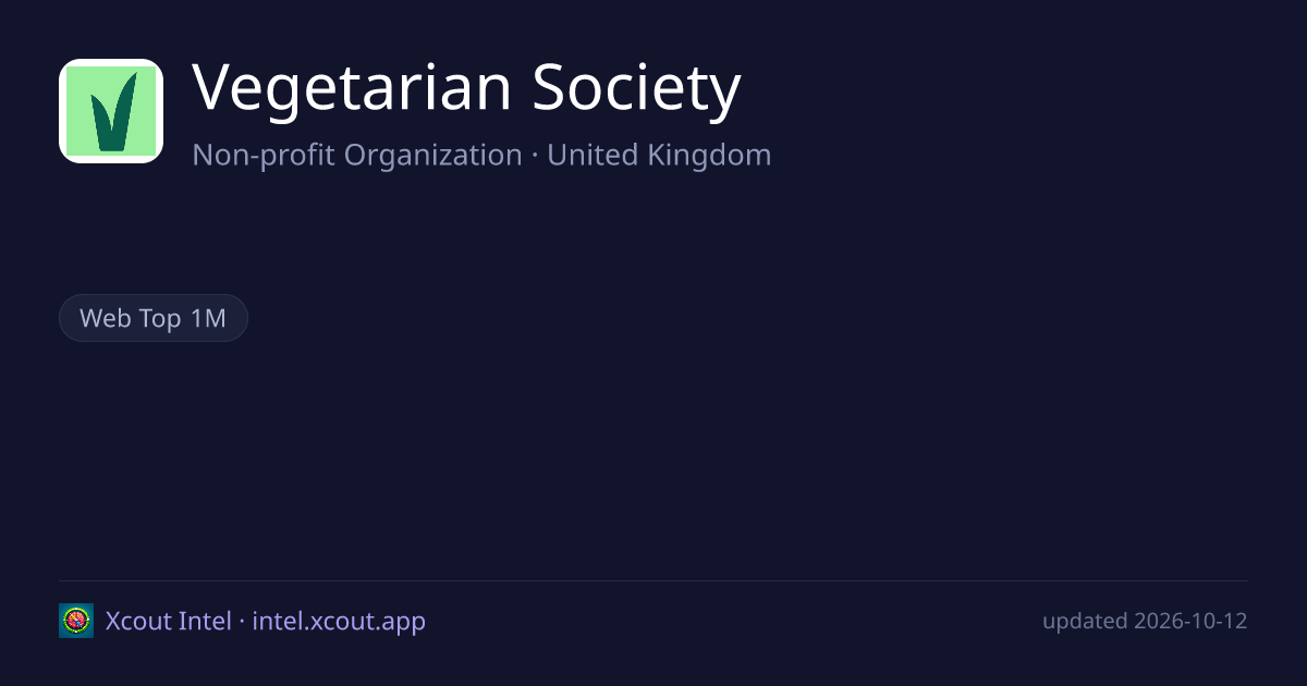 Vegetarian Society — share card preview