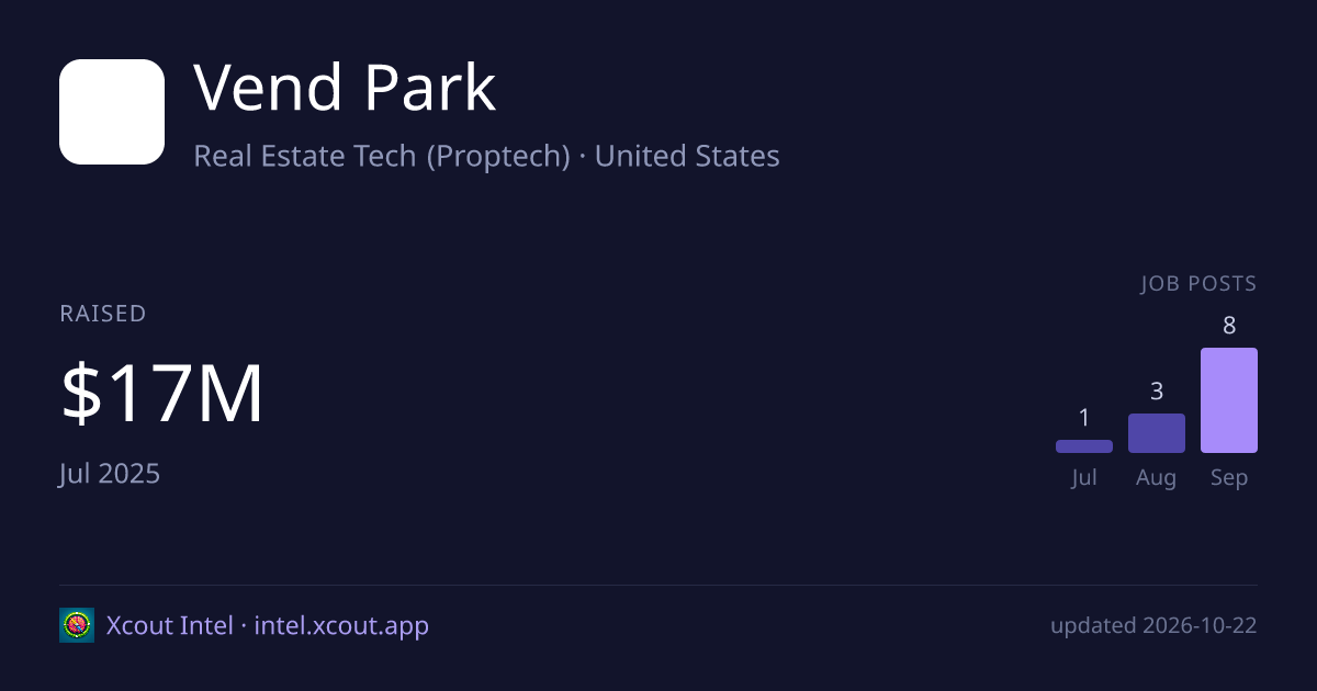 Vend Park — share card preview