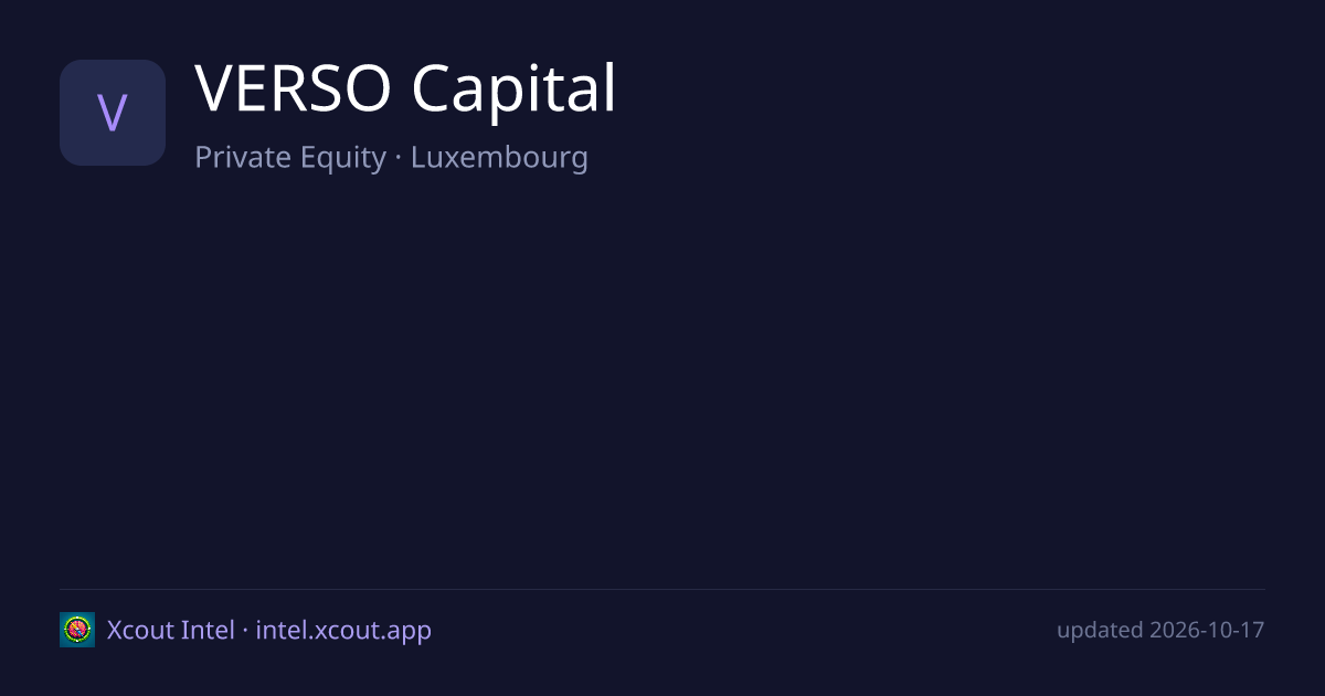 VERSO Capital — share card preview