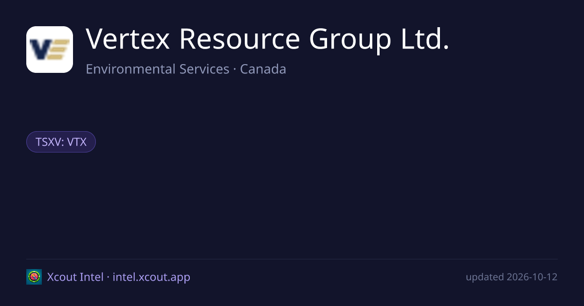 Vertex Resource Group Ltd. — share card preview
