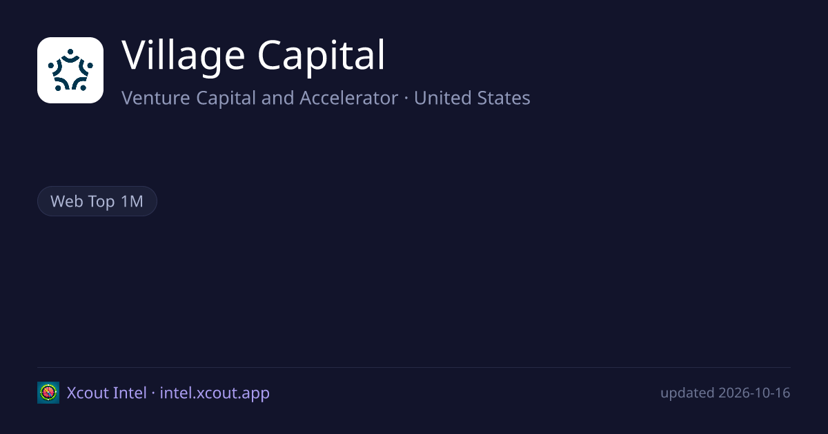 Village Capital — share card preview