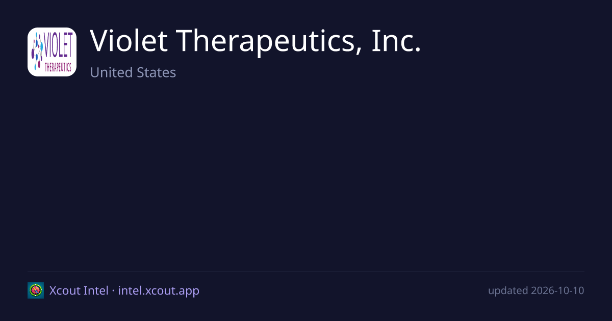 Violet Therapeutics, Inc. — share card preview