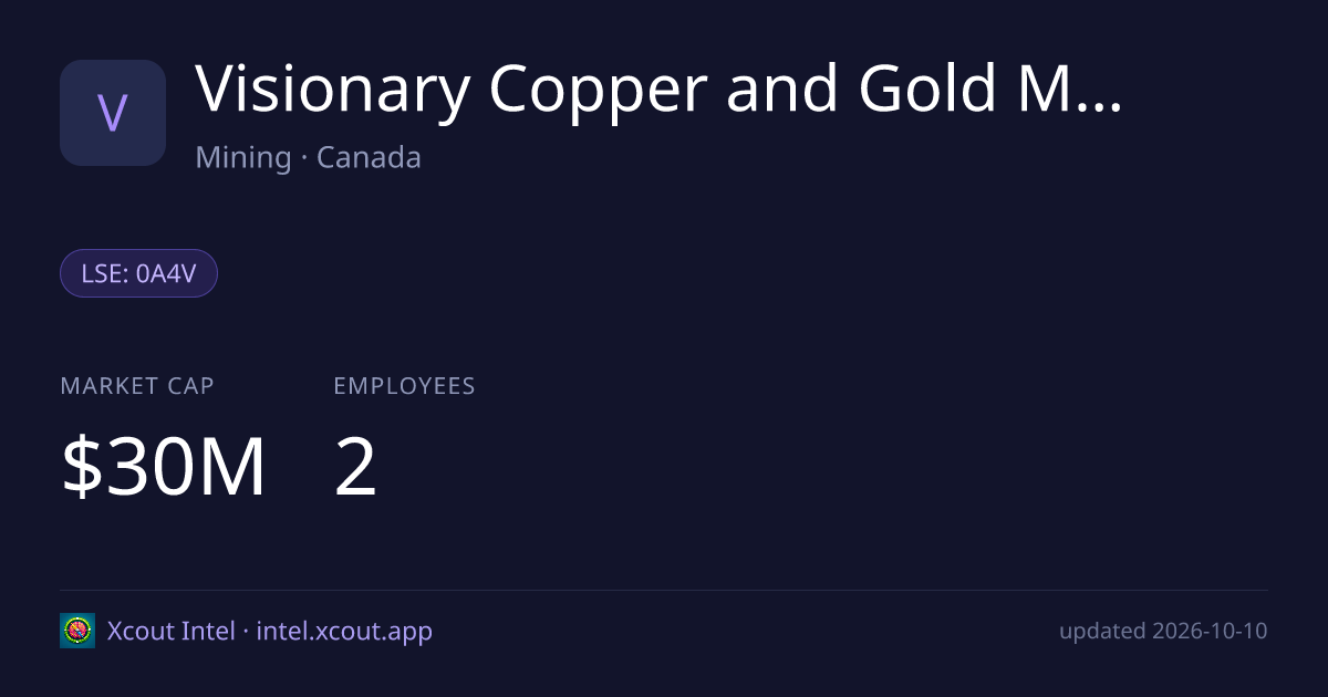 Visionary Copper and Gold Mines Inc. — share card preview
