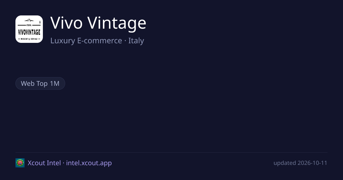Vivo Vintage — share card preview