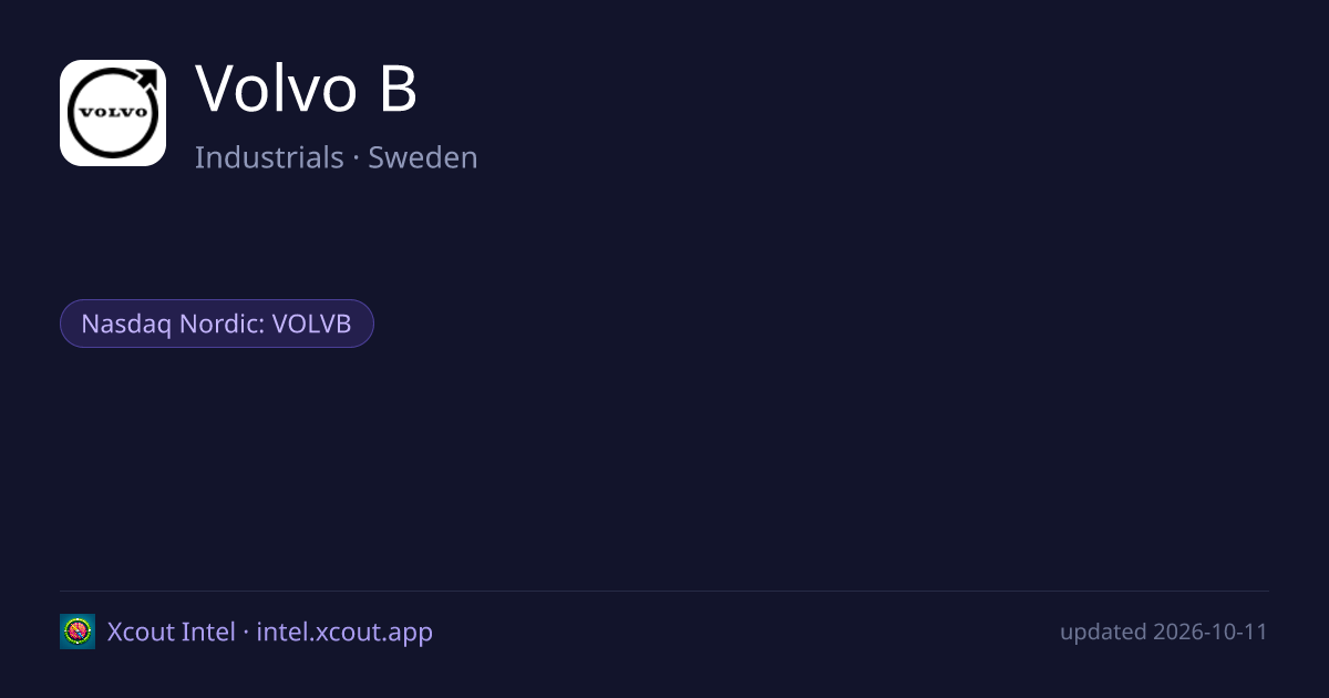 Volvo B — share card preview