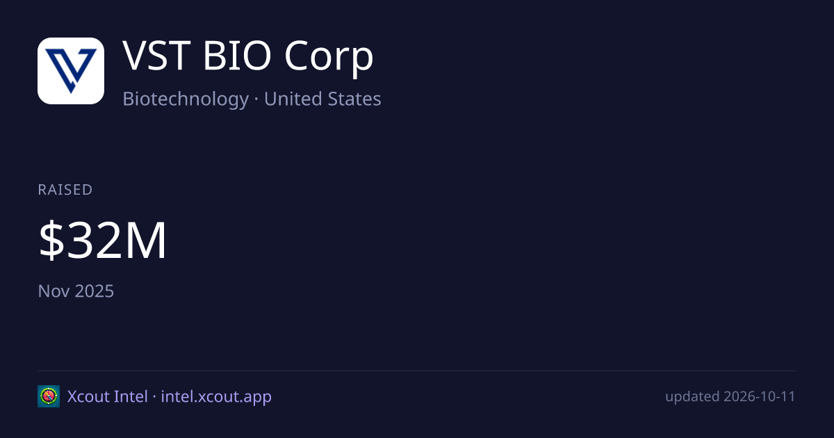 VST BIO Corp — share card preview