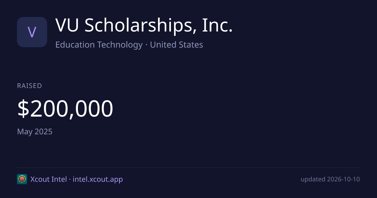 VU Scholarships, Inc. — share card preview