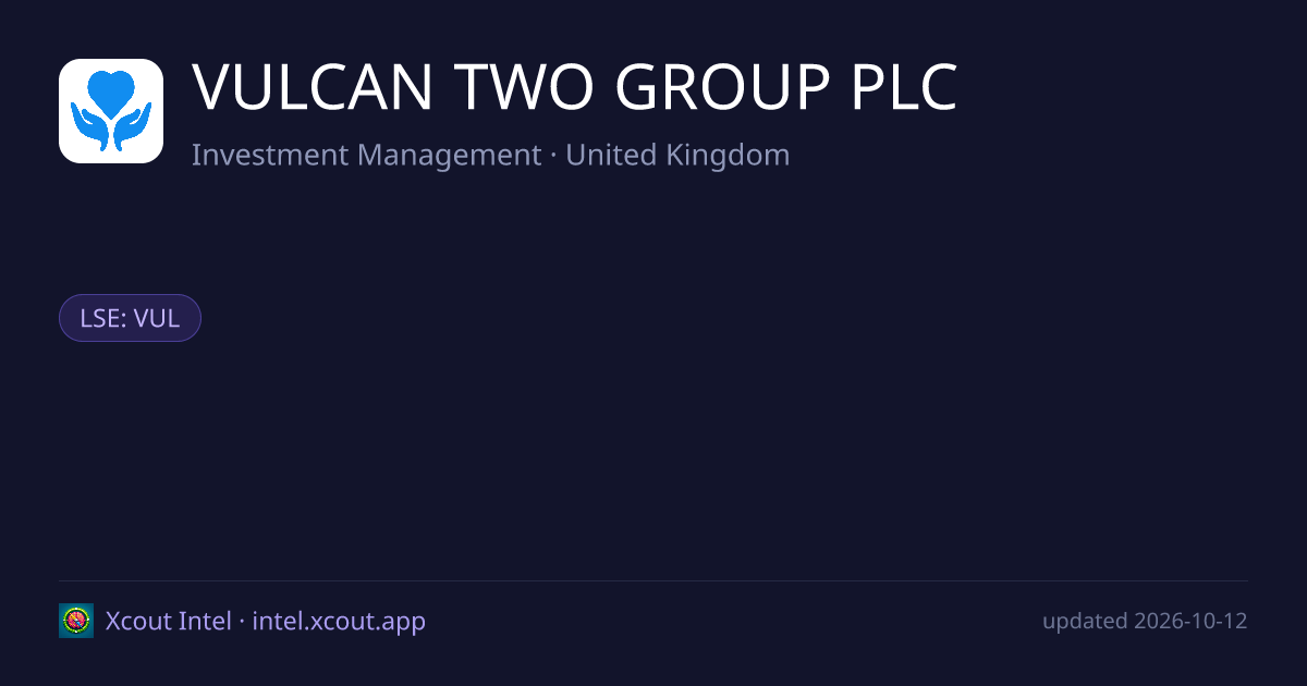 VULCAN TWO GROUP PLC — share card preview