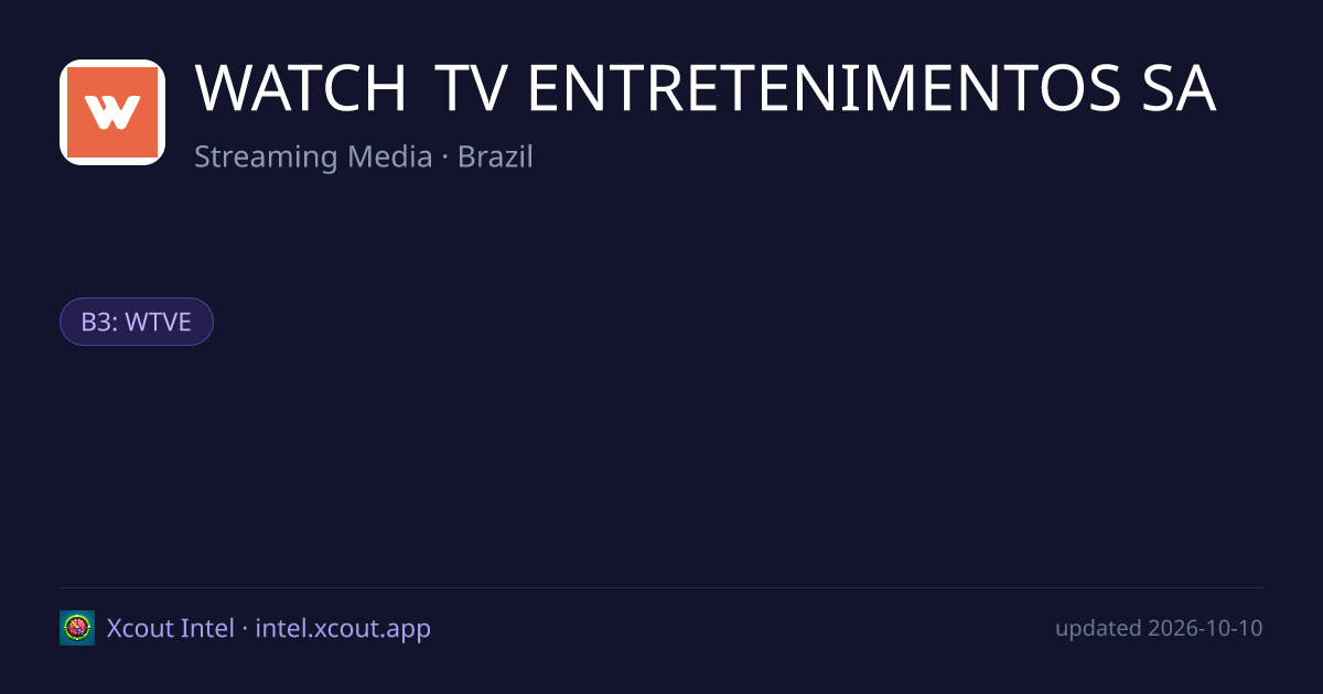 WATCH TV ENTRETENIMENTOS SA — share card preview