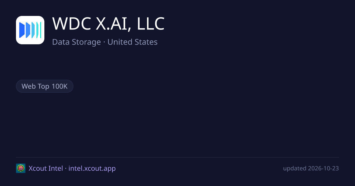 WDC X.AI, LLC — share card preview