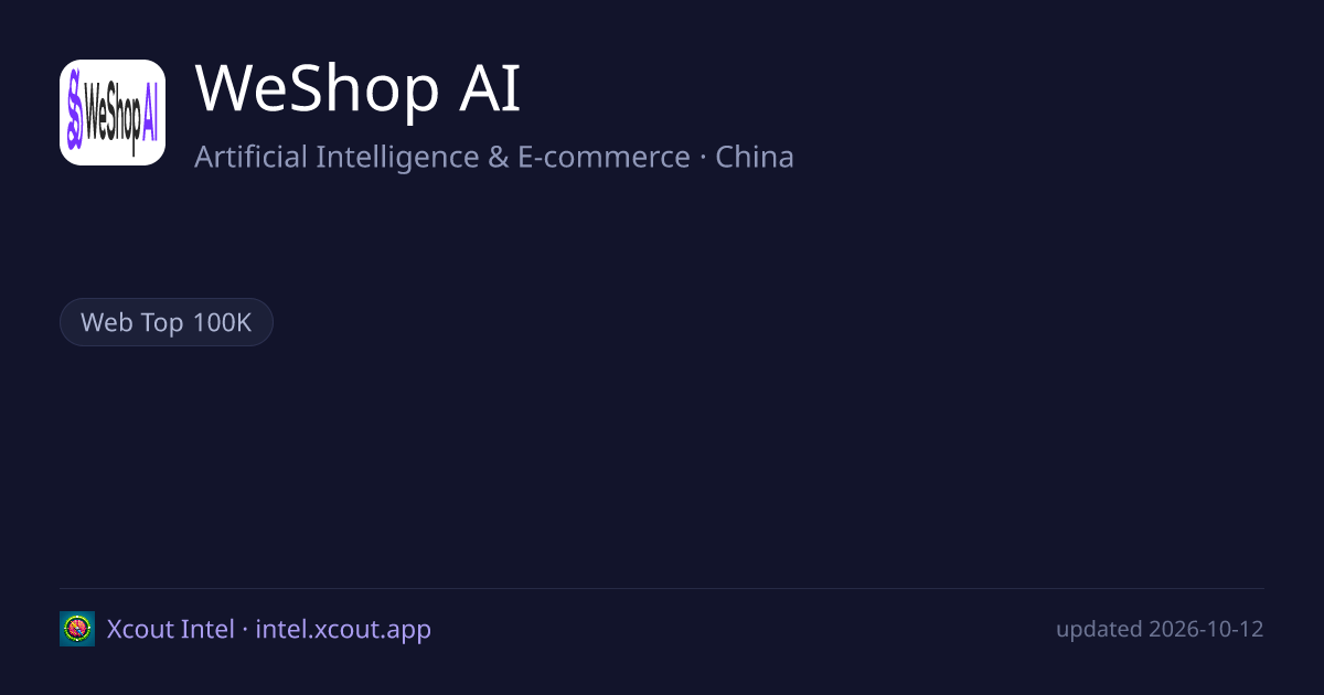WeShop AI — share card preview