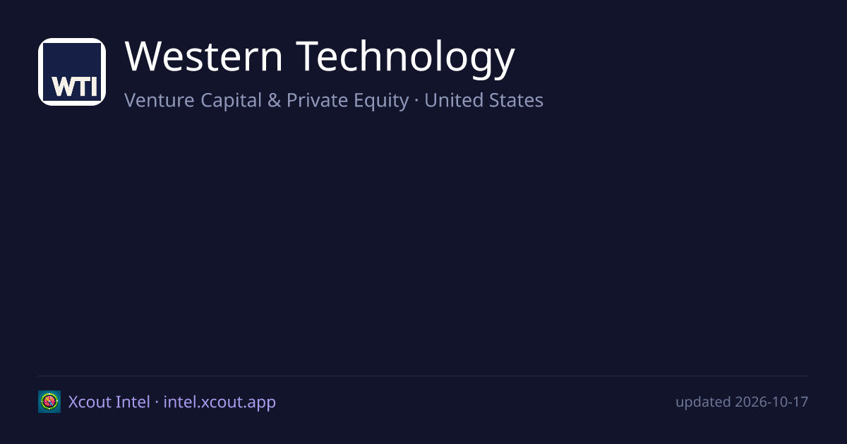 Western Technology — share card preview