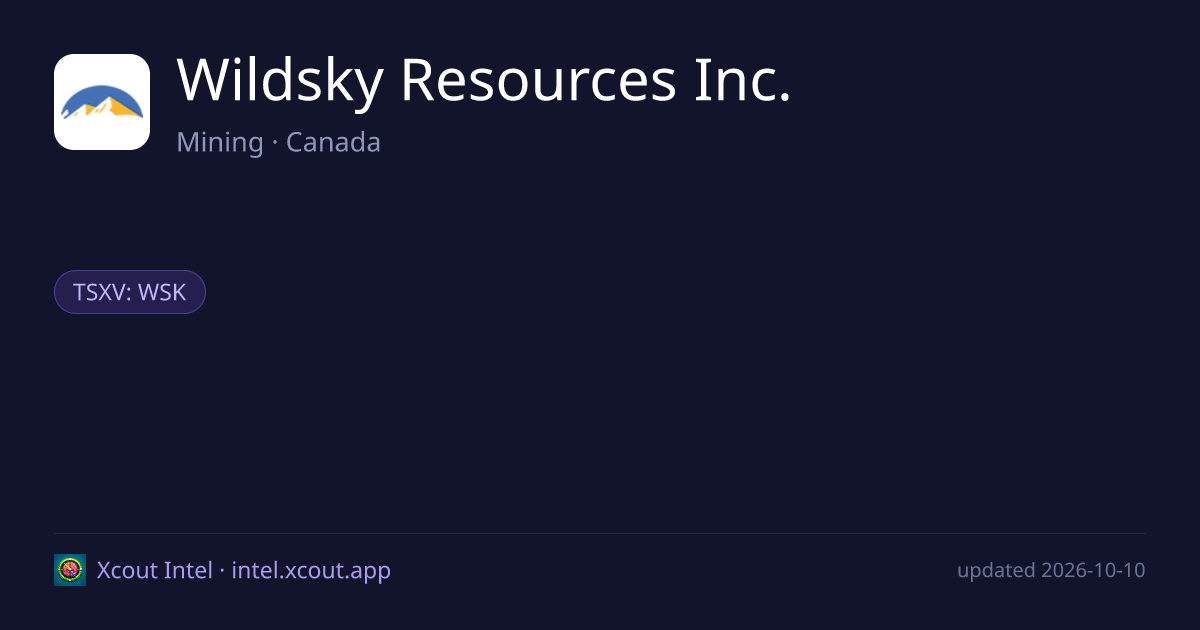 Wildsky Resources Inc. — share card preview