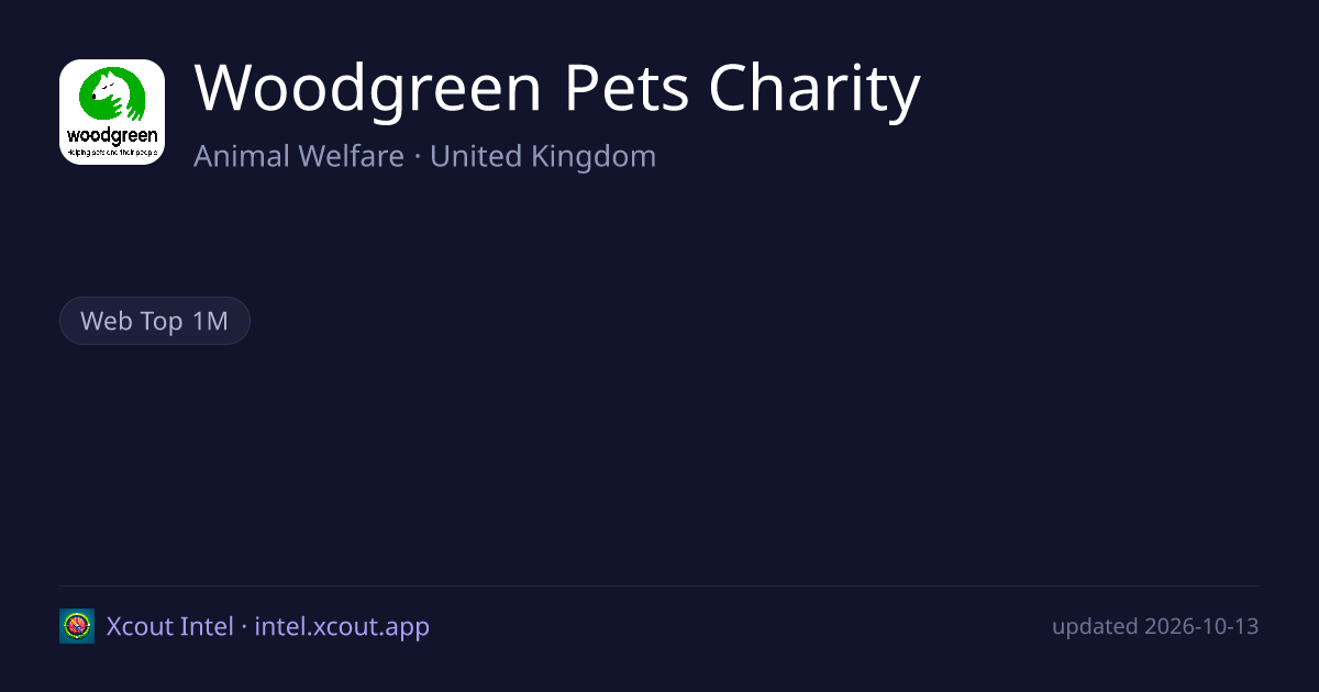Woodgreen Pets Charity — share card preview