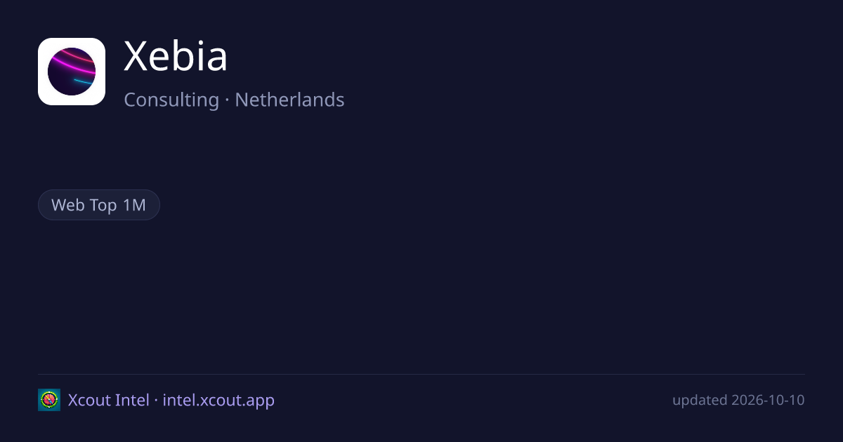 Xebia — share card preview