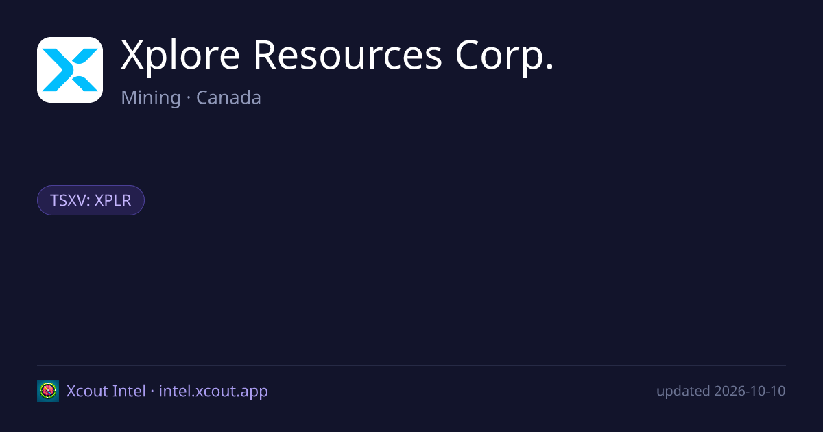 Xplore Resources Corp. — share card preview