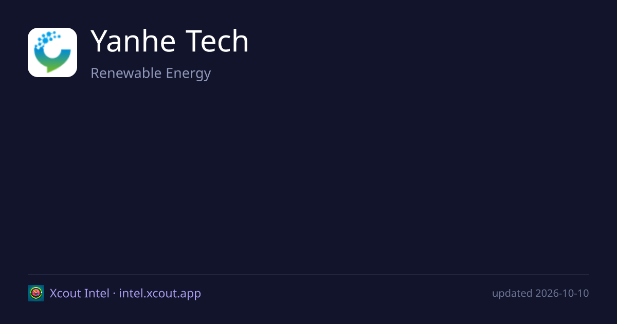 Yanhe Tech — share card preview