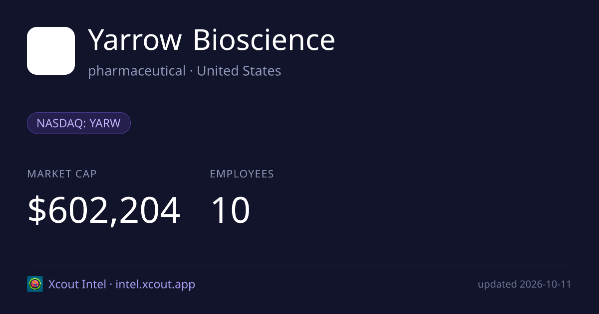 Yarrow Bioscience — share card preview