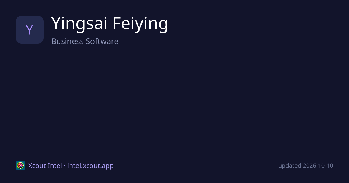 Yingsai Feiying — share card preview