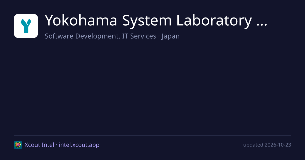 Yokohama System Laboratory Co., Ltd. — share card preview
