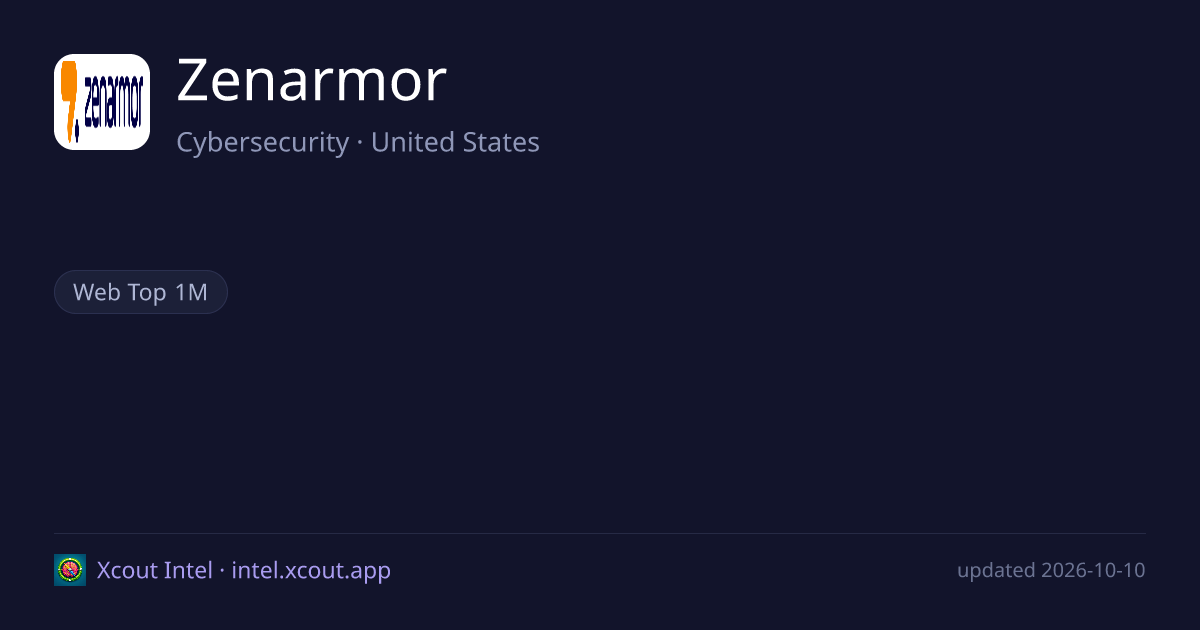Zenarmor — share card preview