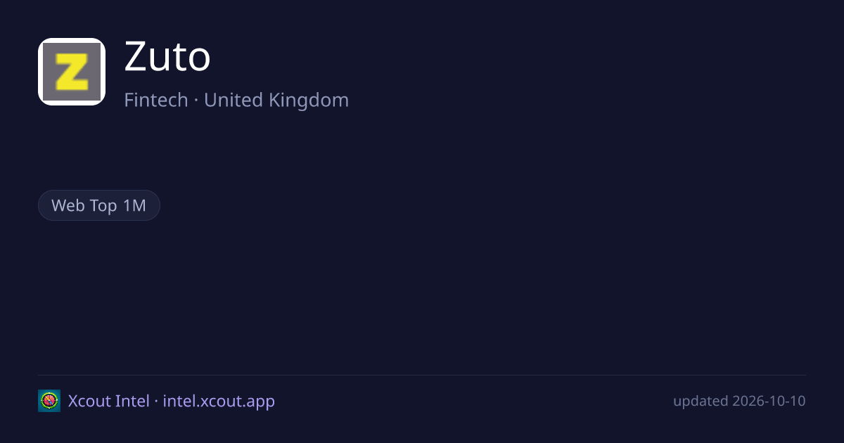 Zuto — share card preview